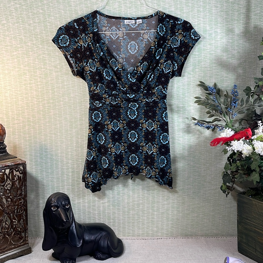 CATO V Neck Pull-on Top